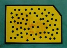 Haga click para ver la imagen ampliada 1977_22_randomdot correlogram - the golden fleece (stereoscopic work right component_ unfinished.jpg